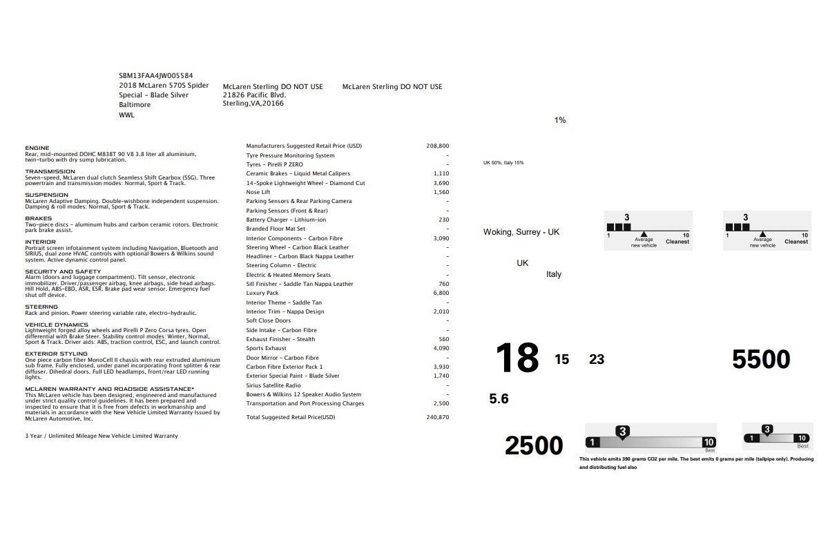 2018 McLaren 570S Spider