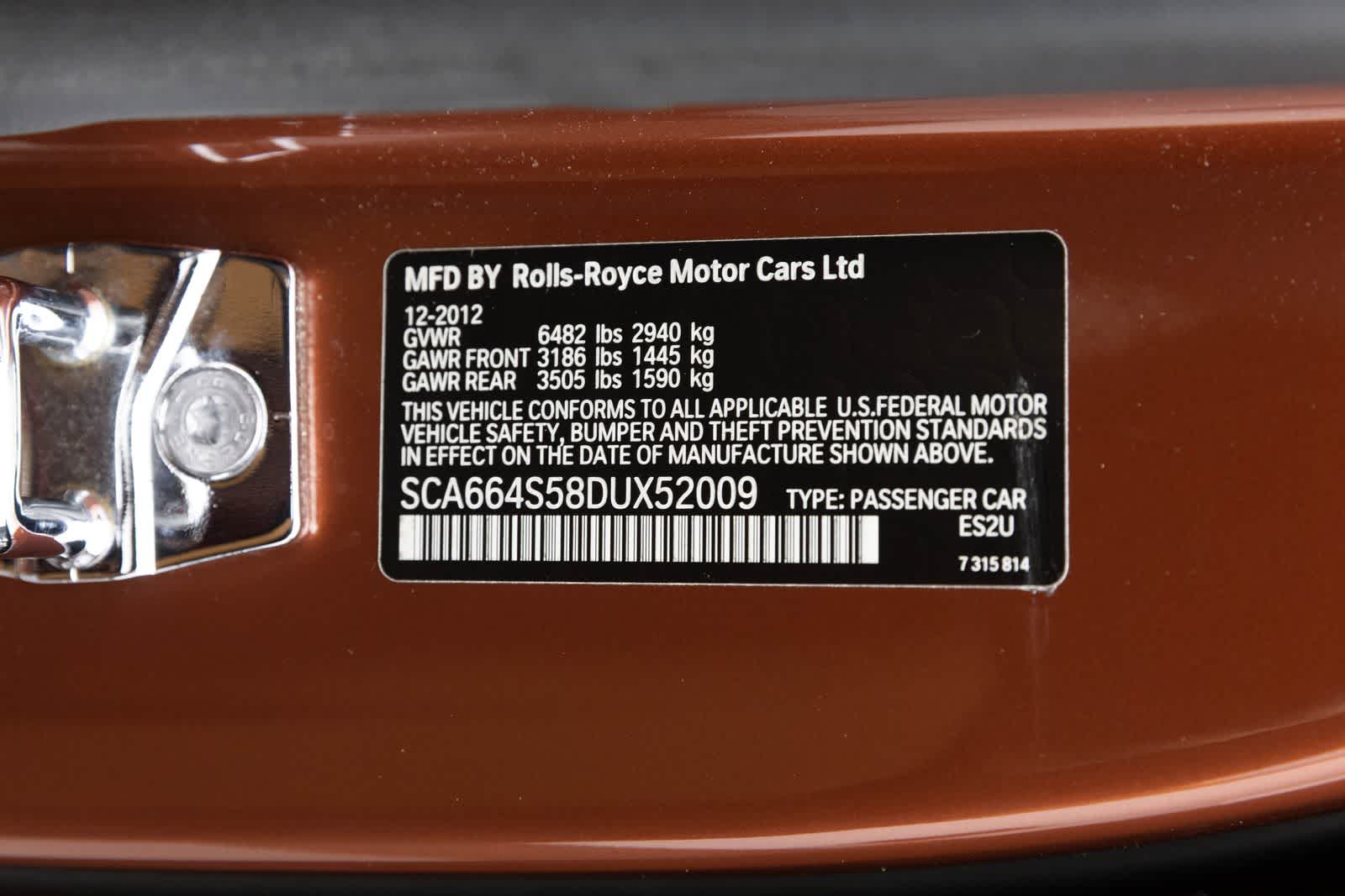 2013 Rolls-Royce Ghost 4dr Sdn