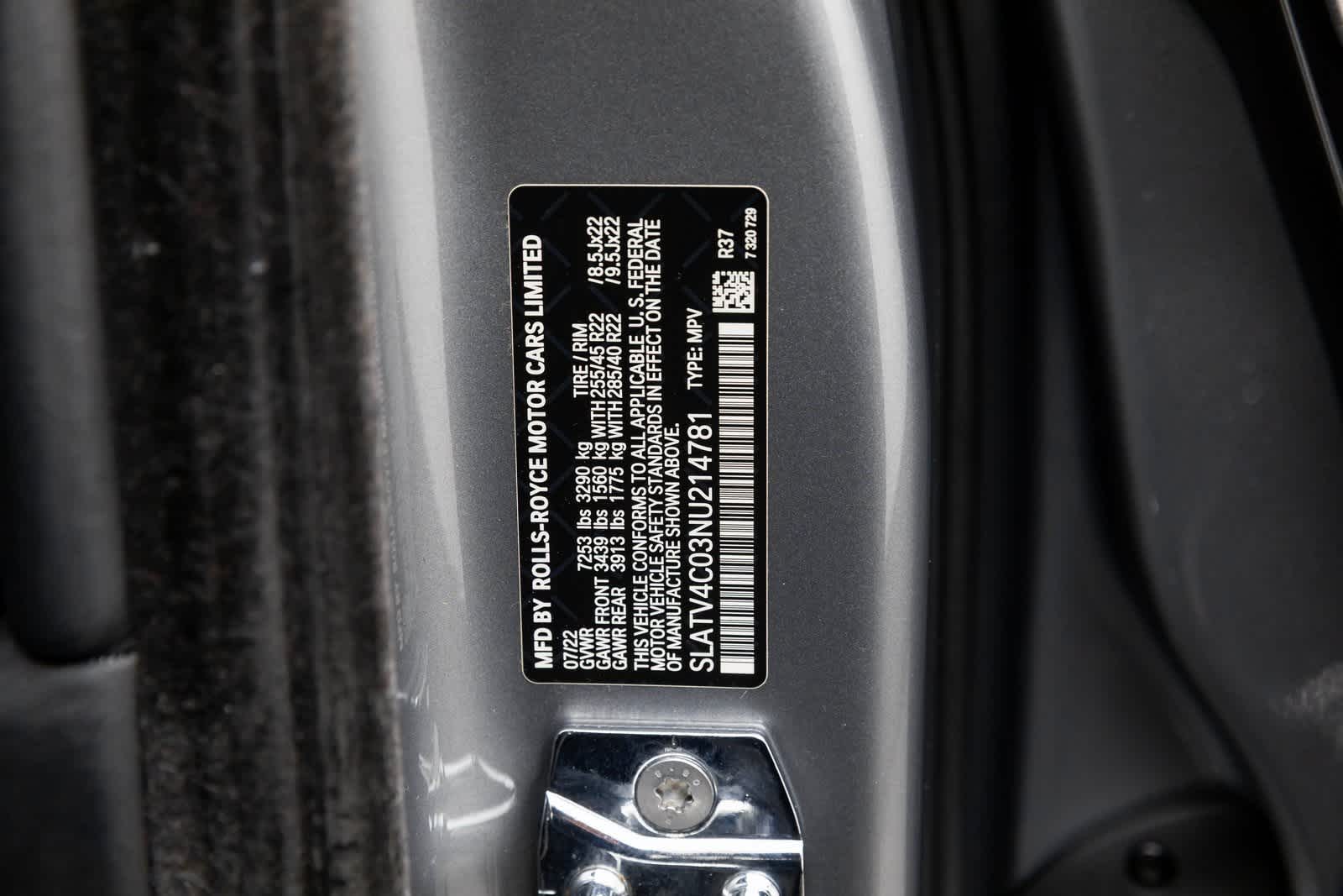 2022 Rolls-Royce Cullinan Sport Utility