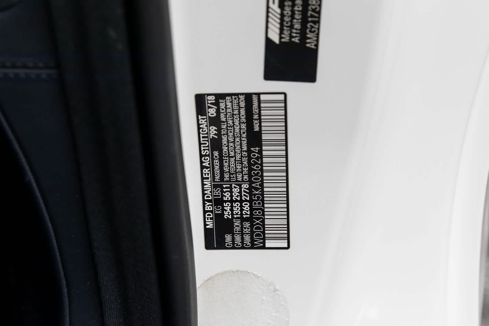 2019 Mercedes-Benz S-Class AMG® S 63