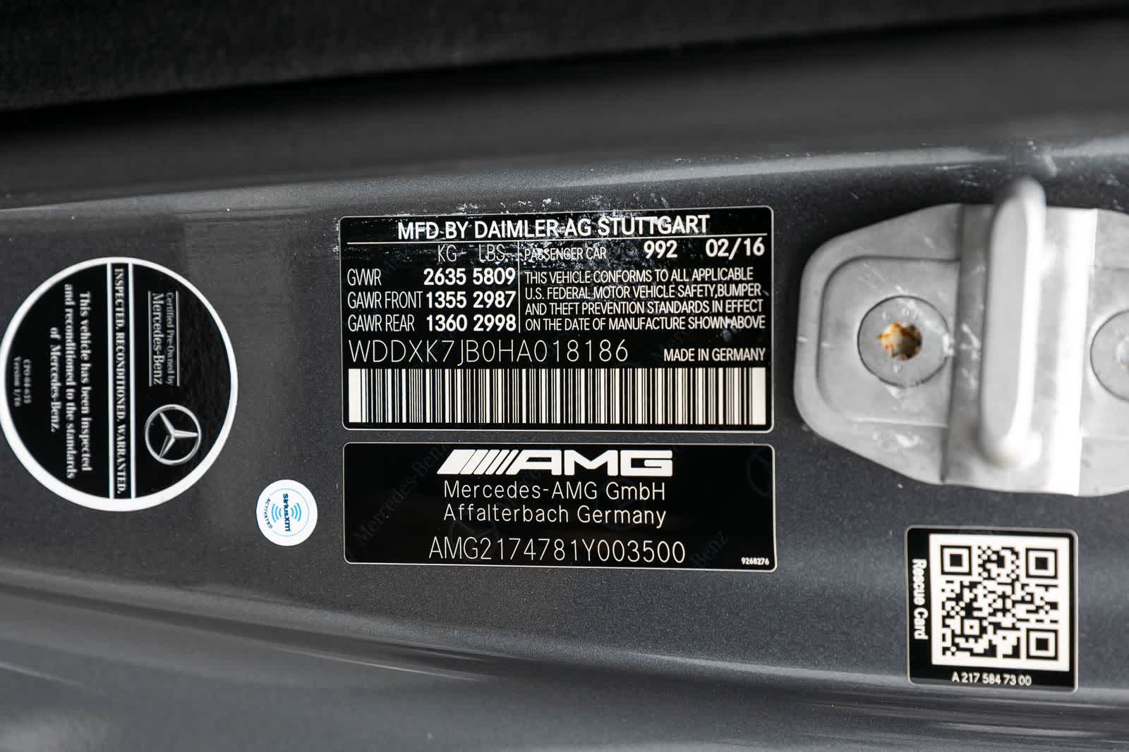 2017 Mercedes-Benz AMG® S 63 AMG® S 63