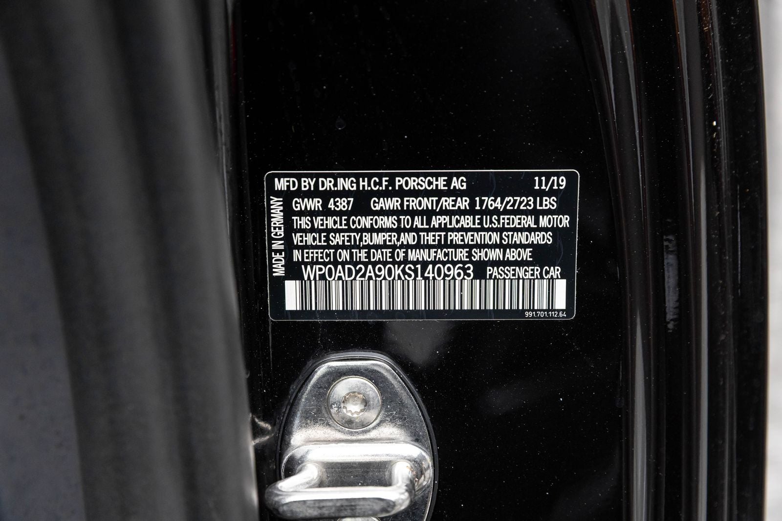 2019 Porsche 911 Turbo S